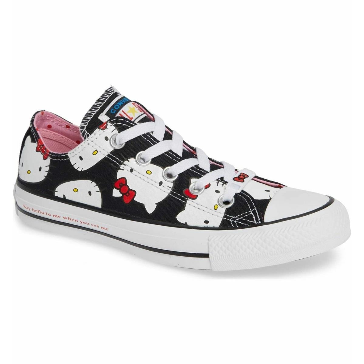 Hello Kitty x Converse Chuck Taylor All Star Low OX Black Size 6 US Women