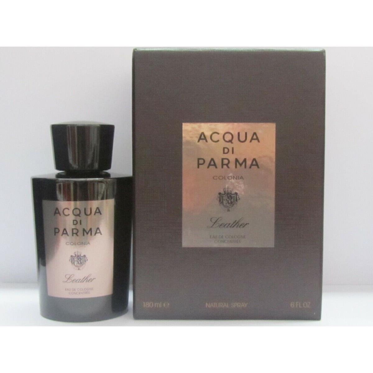 Acqua Di Parma Colonia Leather For Men 6 oz Eau de Cologne Concentree Spray Rare