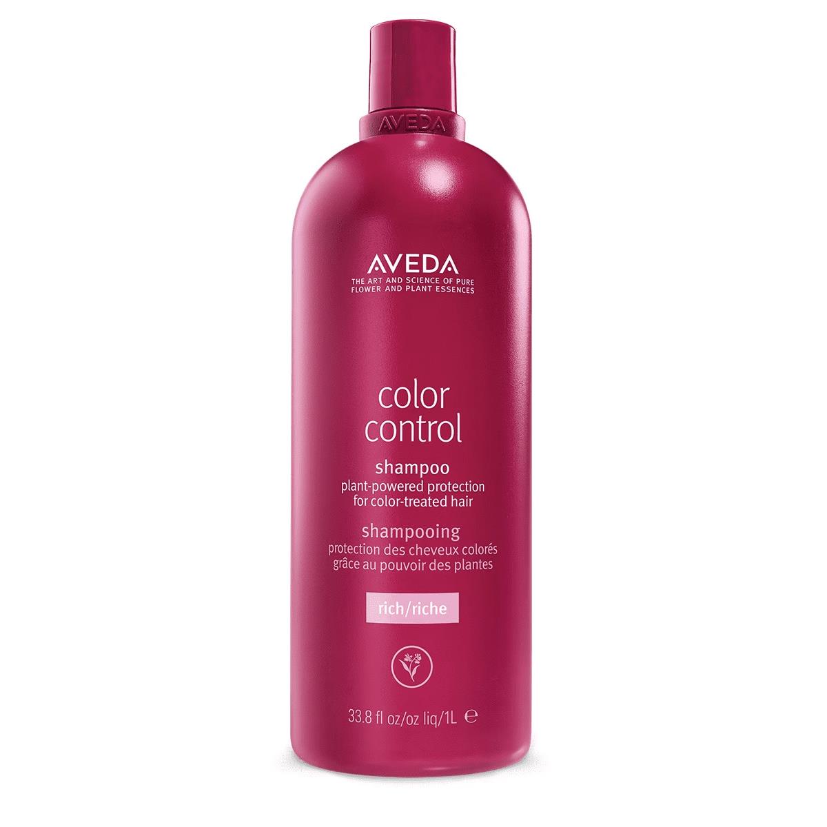 Aveda Color Control Rich Shampoo with Free Pump 33.8 fl oz 1 Liter