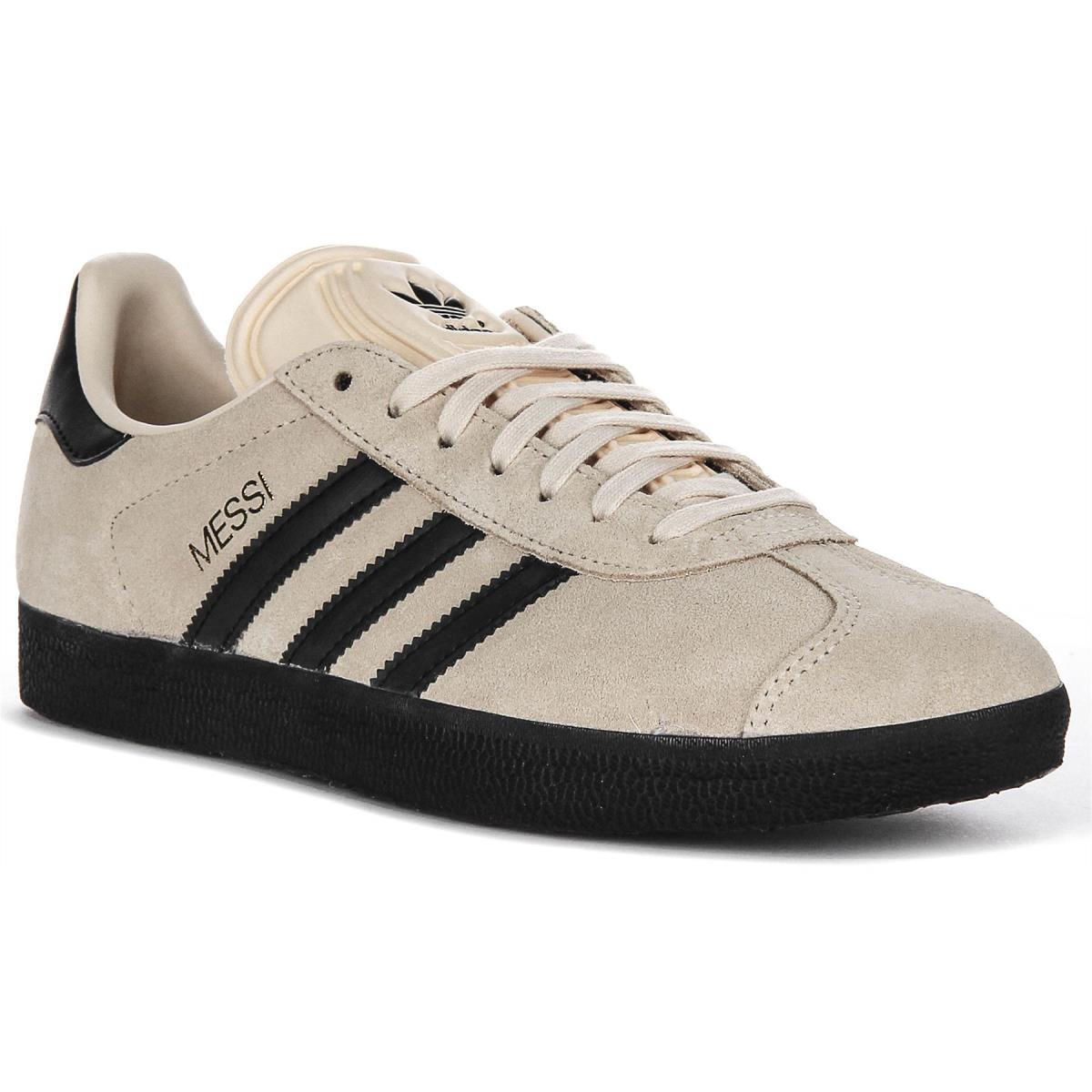 Adidas Gazzelle Messi Crystal Sand Mens Sneakers Golden Gen Beige US 6- 13 - BEIGE