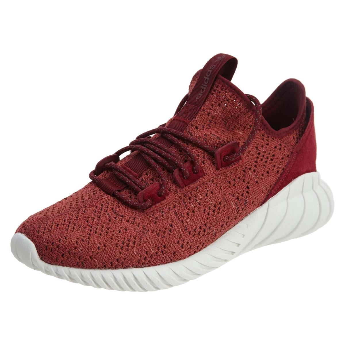 Adidas-tubular-doom-sock-primeknit-mystery-red-collegiate-burgundy-crystal-white - Burgundy White