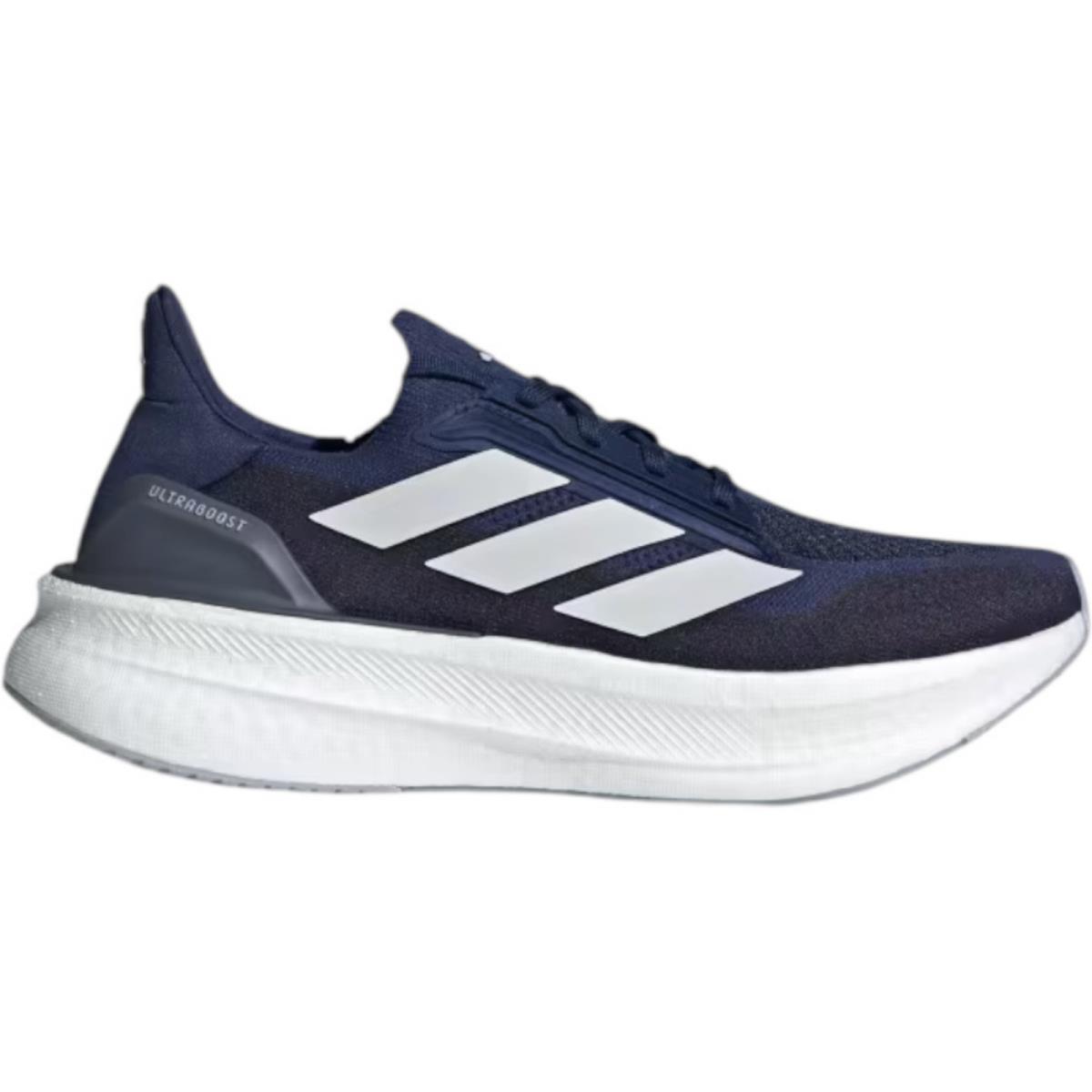 Adidas Ultraboost 5X Men`s Running Shoes All Colors US Sizes 7-14 Dark Blue/Cloud White/Halo Silver