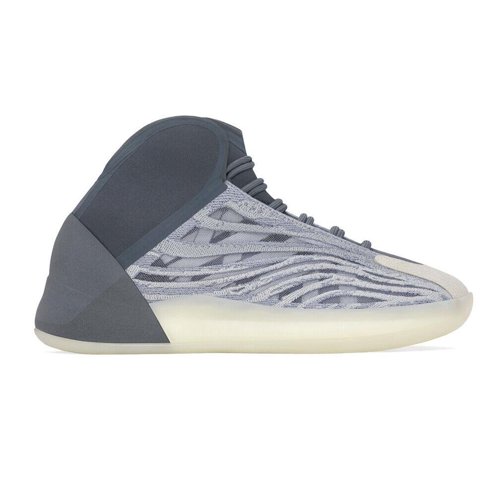 Adidas Yeezy Qntm Lace Up Mens Grey Sneakers Casual Shoes GX6594 - Grey