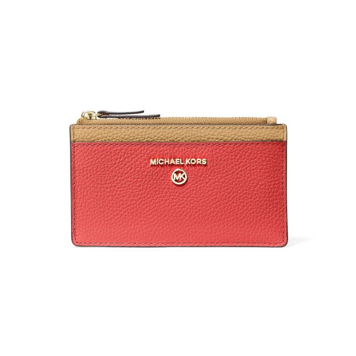 Michael Kors Small Slim Card Case Wallet 32FOGT9D6L / 32F0GT9D5N / 32H0GT9D5T Sangria Multi