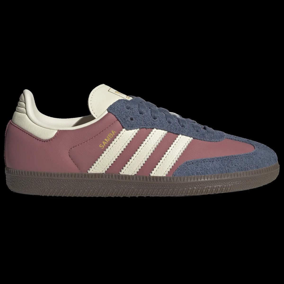 Adidas Originals Samba OG `crimson/navy` Women`s Burgundy Gym Casual Shoes