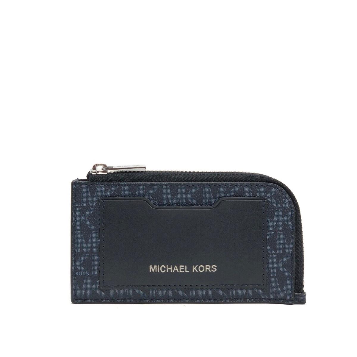 Michael Kors Cooper Zip-around Wallet Card Case 36S2LCOE6U / 36S0LGFE6B Admiral / Pale Blue