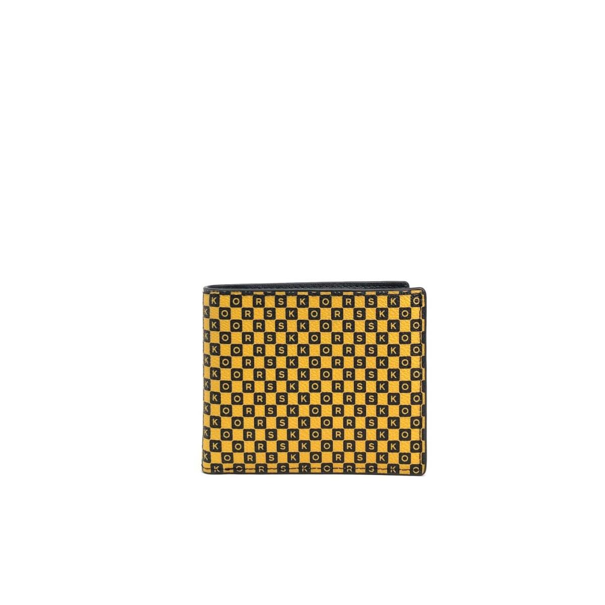 Michael Kors Cooper Billfold Wallet 36F0MCOF10 / 36F0SC0F1R Yellow / Black