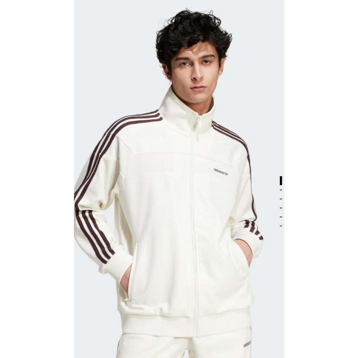 Adidas Originals Men`s 80s Premium Embossed 3-Stripes Track Jacket Size L