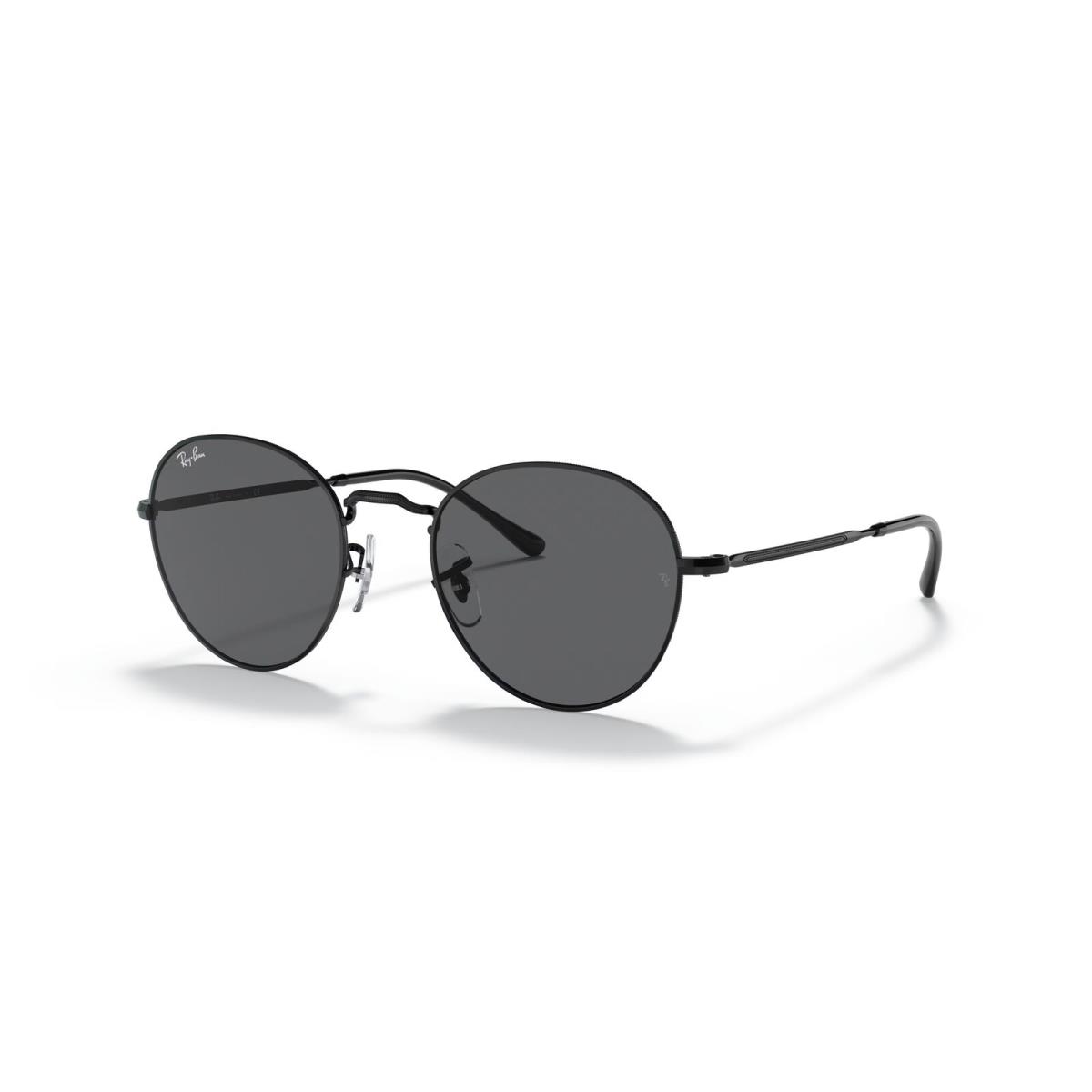 Ray-ban Round Metal Black with Dark Lenses Sleek Vintage Sunglasses - Polished Black, Frame: Polished Black, Lens: Grey