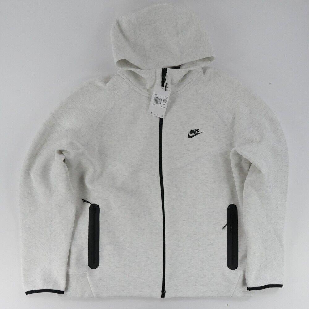 Nike Tech Fleece Full Zip Hoodie Men`s Xxl Heather Gray Windrunner FB7921-051