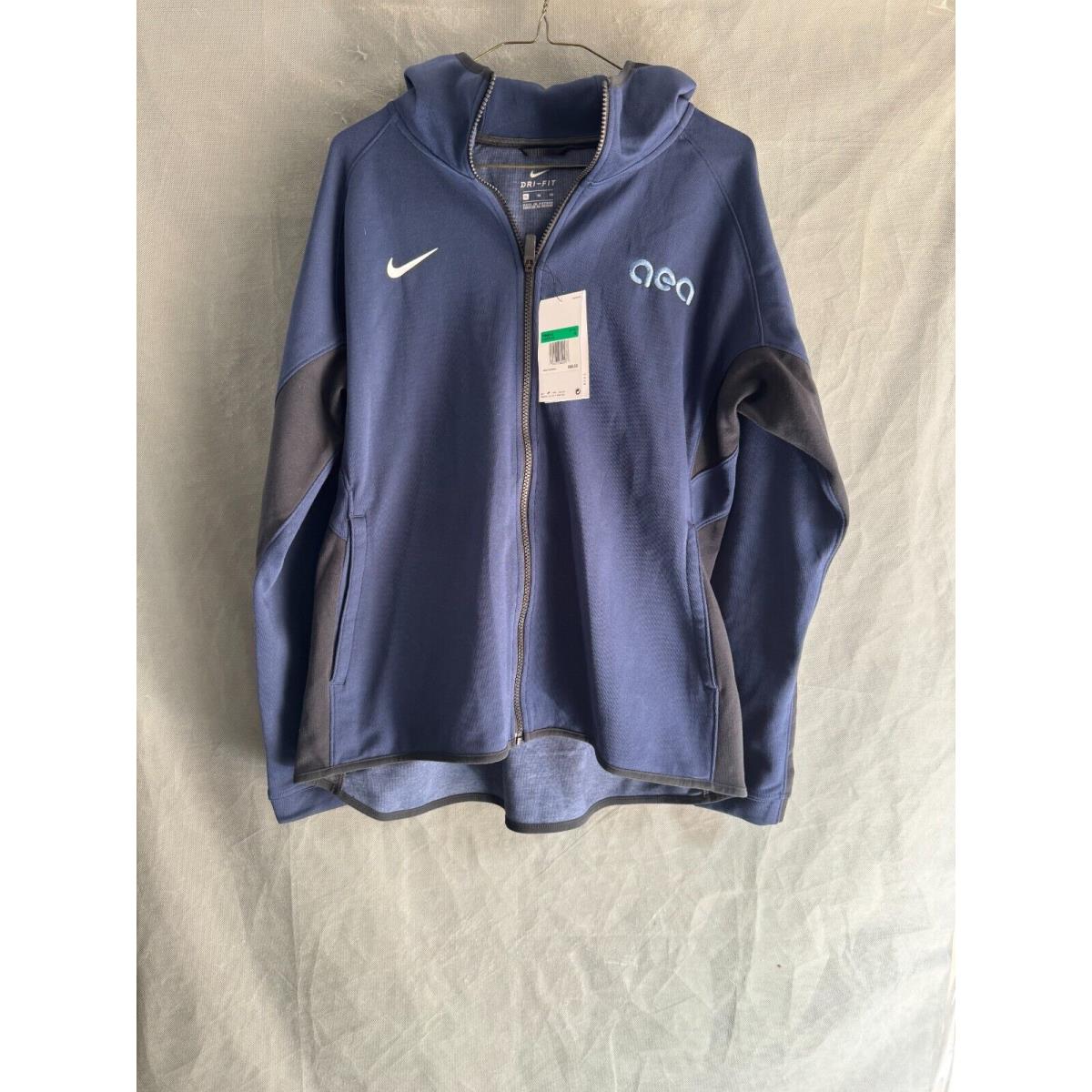 Nike Hoodie Mens XL Blue Long Sleeve Dri Fit Hooded Sweatshirt