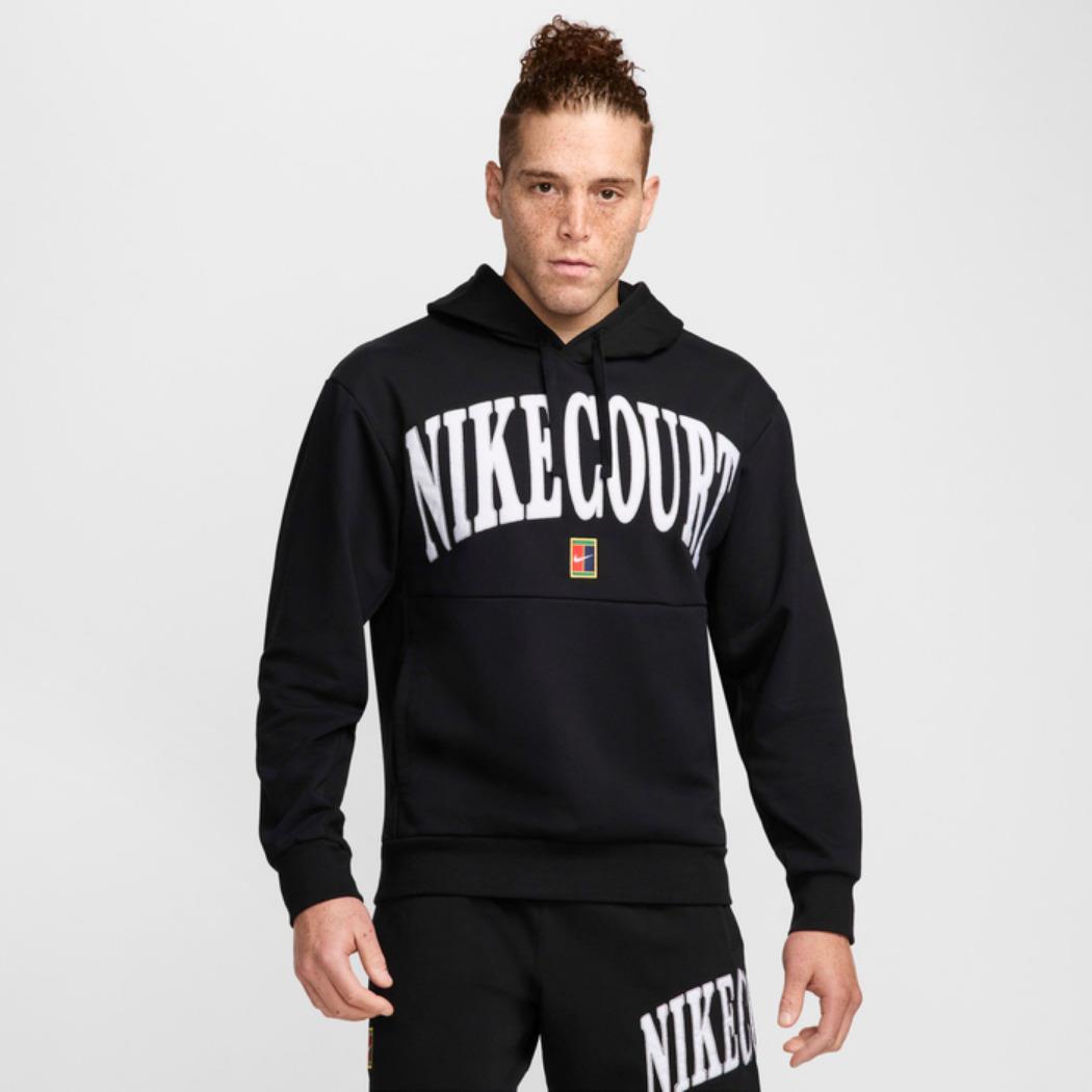 Nikecourt Heritage Men`s Dri-fit Fleece Tennis Hoodie Nike Black FQ2093 010