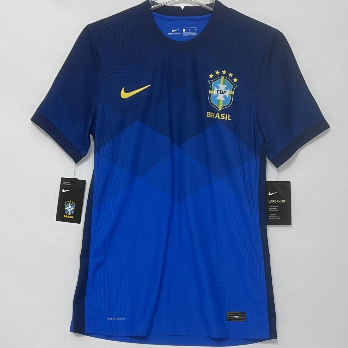 Nike Cbf Brasil Brazil Away Match Soccer Game Jersey Men Size Small CD0597-427