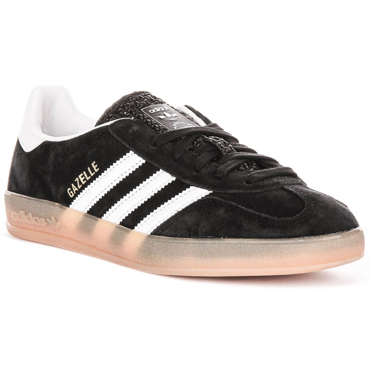 Adidas Gazelle Indoor Suede Layers Gum Mens Sneakers Black White US 6 - 13 - BLACK WHITE