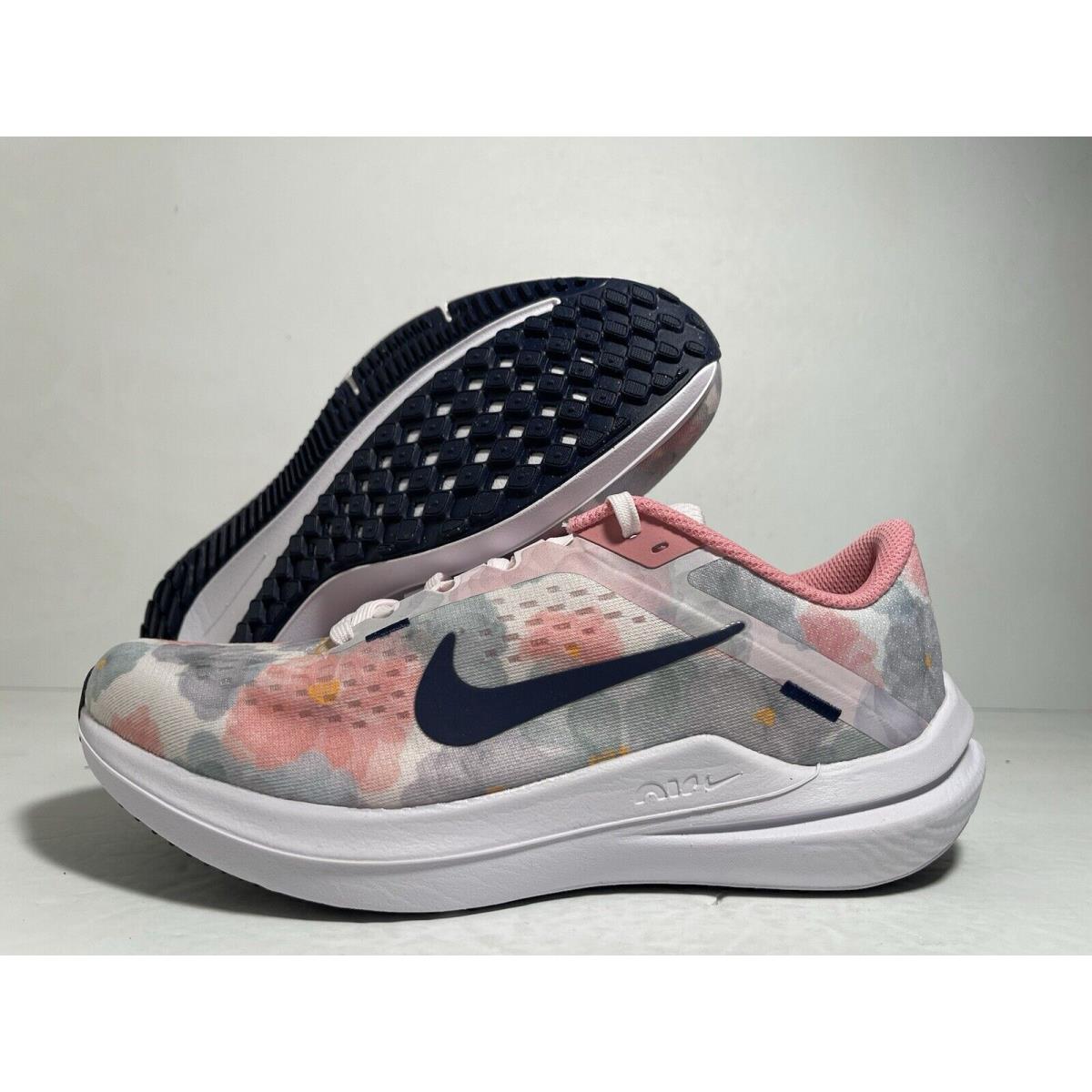 Nike Air Winflo 10 Running Athletic Shoe White Pink Navy FB6940-600 Women Size 8 - White/Pearl Pink/midnight Navy