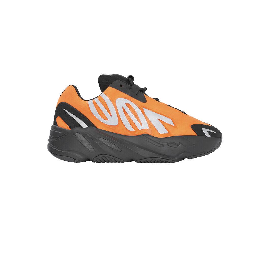 Adidas Yeezy Boost 700 Mnvn Lace Up Youth Boys Orange Sneakers Casual Shoes FX - Orange