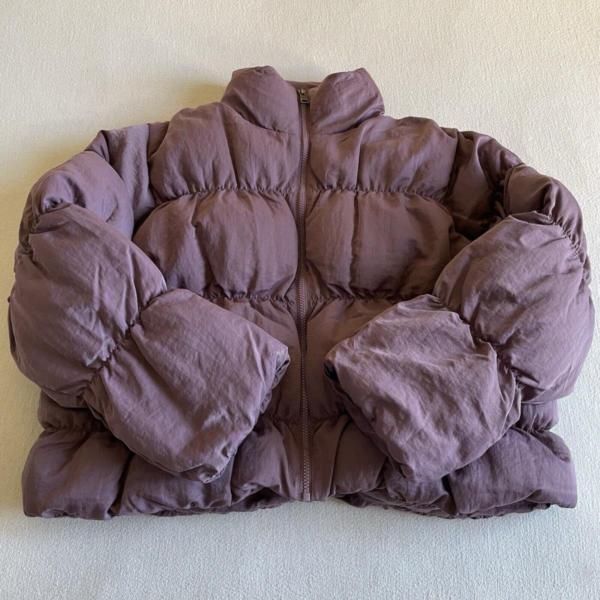 Nike Air Jordan Women Puffer Jacket Size Large Mauve