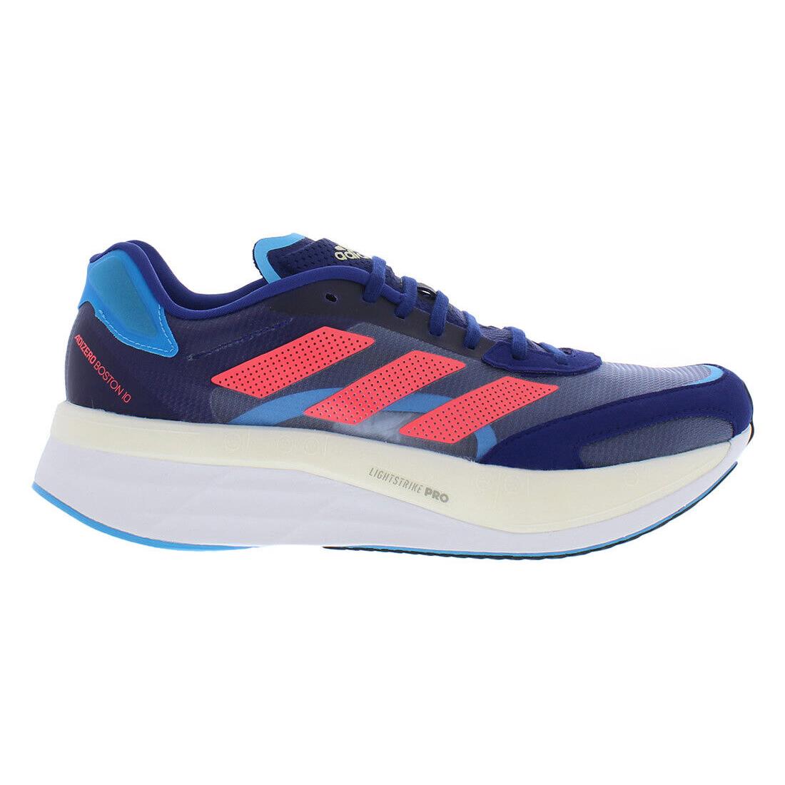 Adidas Adizero Boston 10 Mens Shoes Size 8.5 Color: Blue/red - Blue/Red, Main: Blue