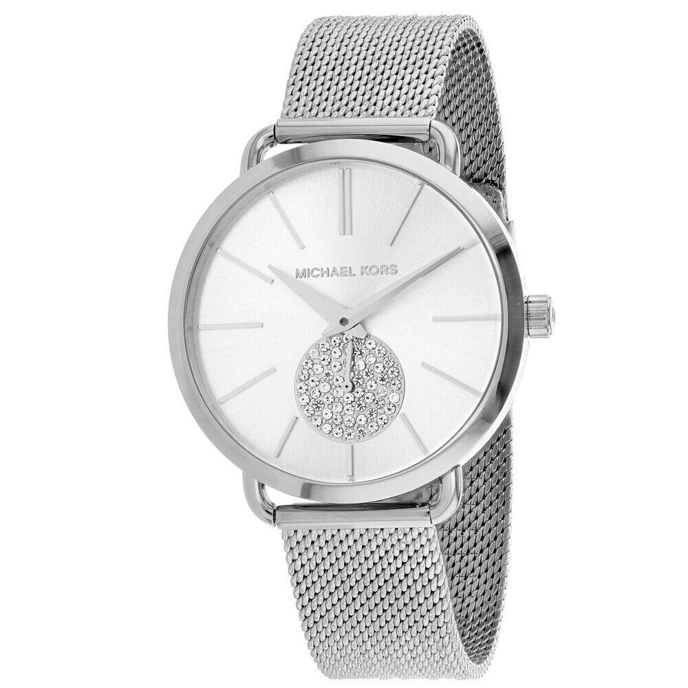 Michael Kors Women`s Portia Silver Dial Watch - MK3843