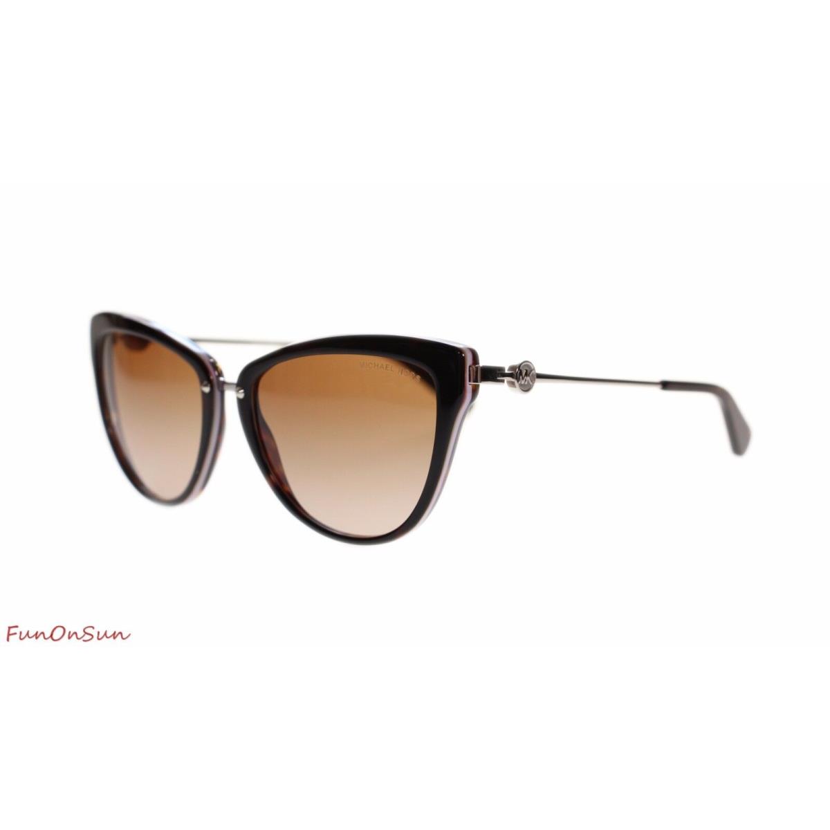 Michael Kors Abela II Women`s Sunglasses MK6039 314513 Dark Tortoise Brown Lens