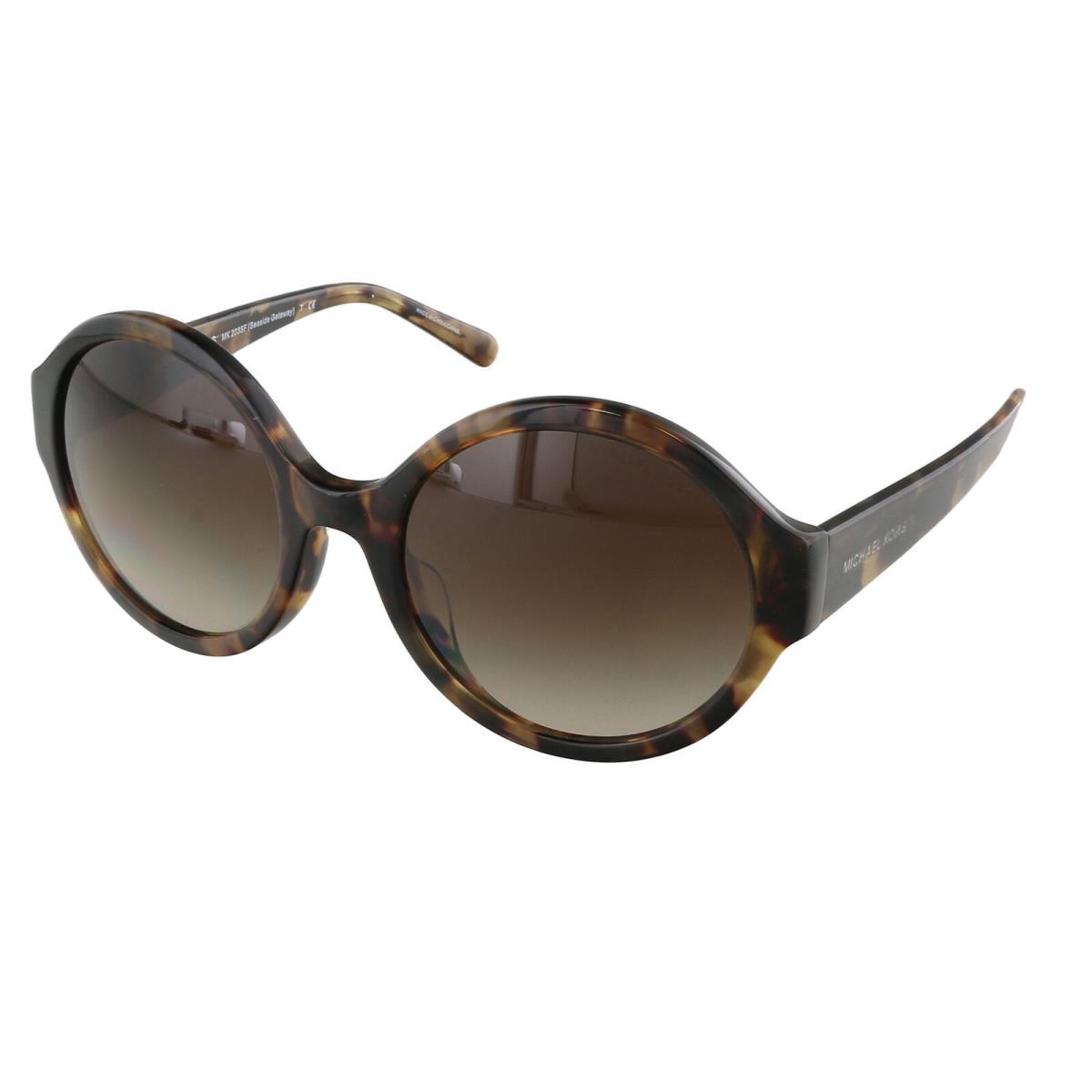 Michael Kors MK2035F 321013 Seaside Getaway Dark Tortoise Round Sunglasses