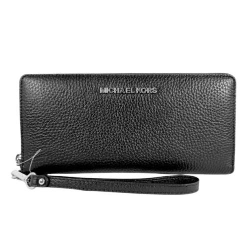 Michael Kors Jet Set Travel Pebble Leather Continental Long Wallet