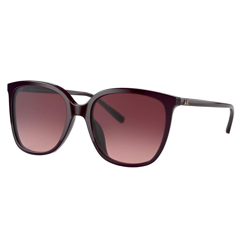 Michael Kors Anaheim MK 2137U 33448H Cordovan Plastic Sunglasses Rose Gradient