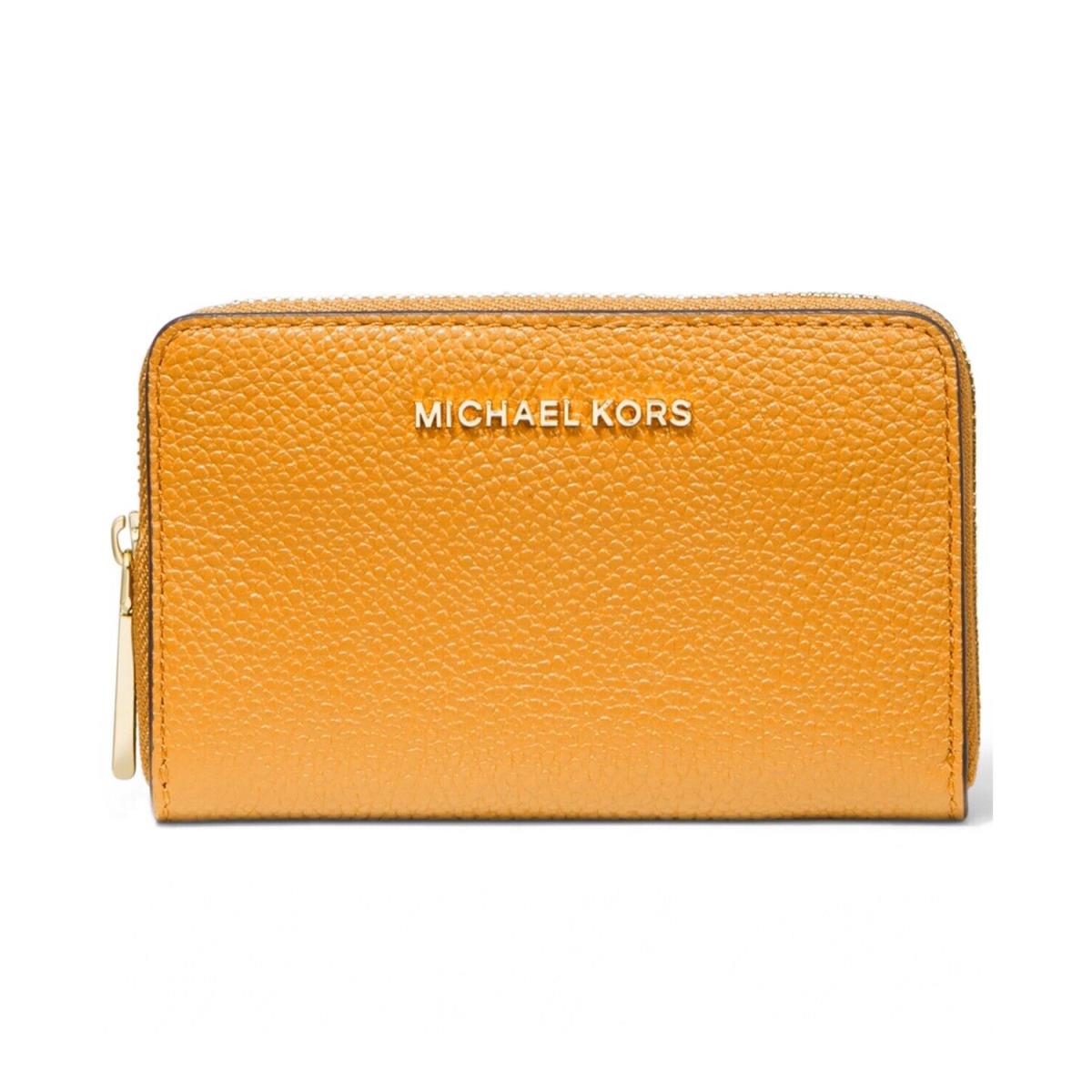 Michael Kors Jet Set Small Leather Zip-around Card Case Sun 32F9GJ6D0L