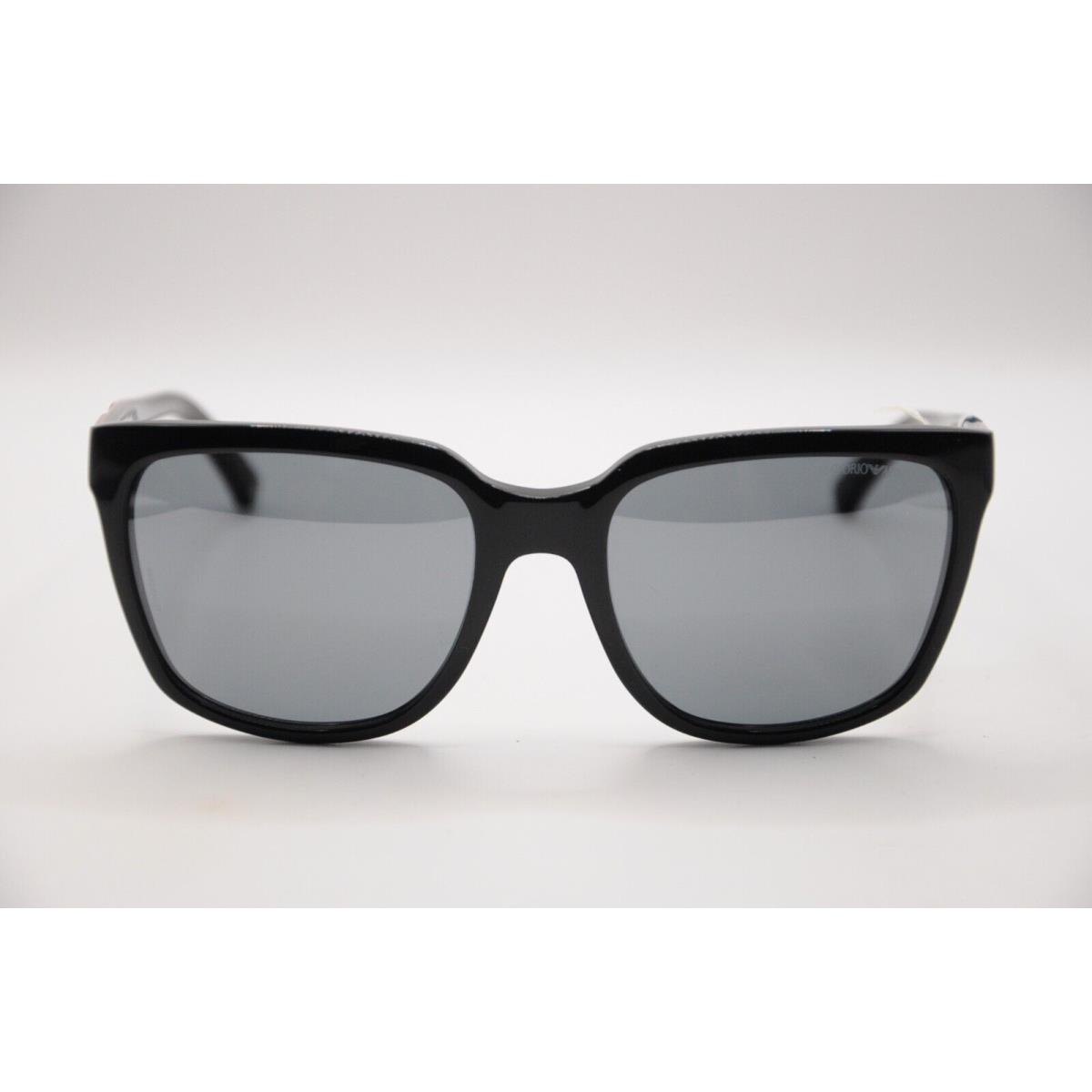 Emporio Armani EA 4070 5017/6G Square Sunglasses Black 55-19-140