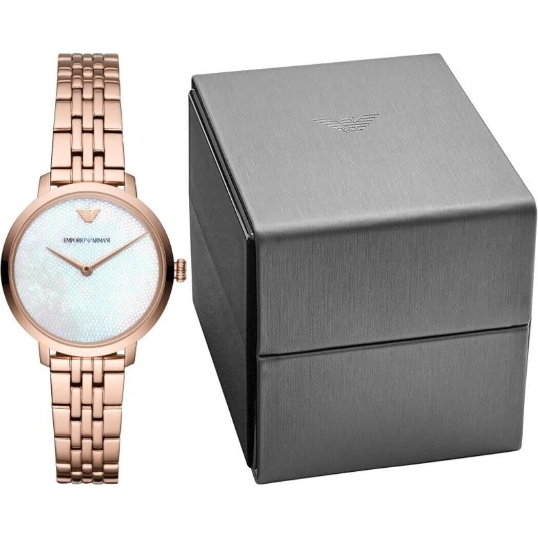 Emporio Armani Modern Slim Ladies Rose Gold Watch AR11158