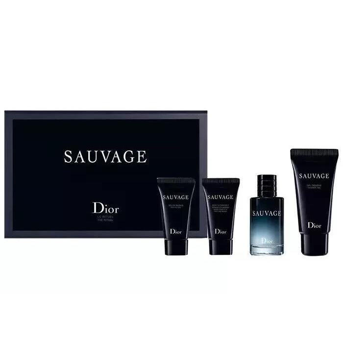 Dior Sauvage 4 Piece Set Sauvage Eau de Toilette Travel Sizes