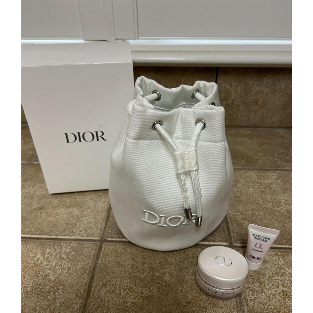 Dior Capture Totale Ritual Gift - Drawstring Satchel Bag - Serum Cream Minis