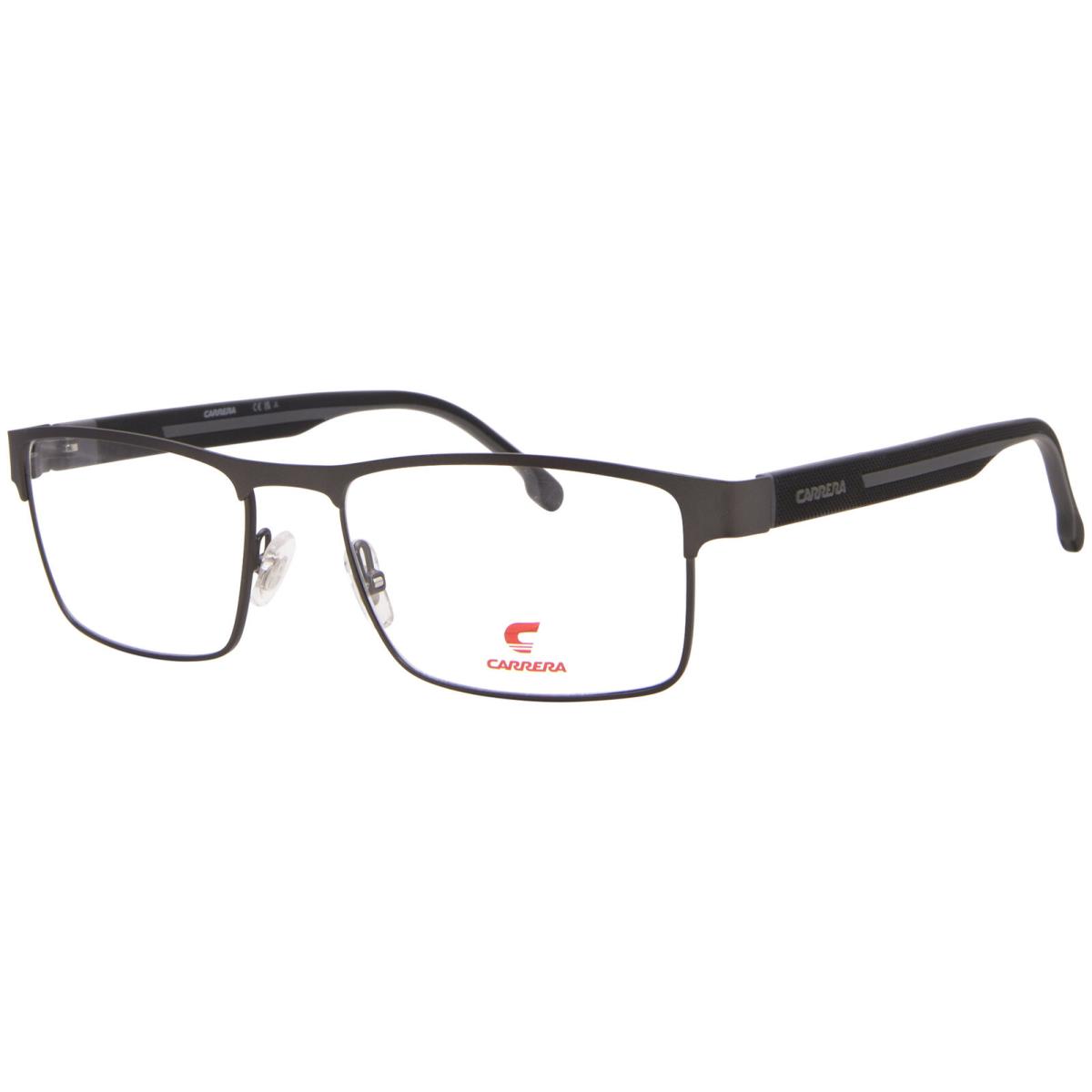 Carrera 8884 R80 Eyeglasses Men`s Matte Ruthenium Full Rim Rectangle Shape 55mm