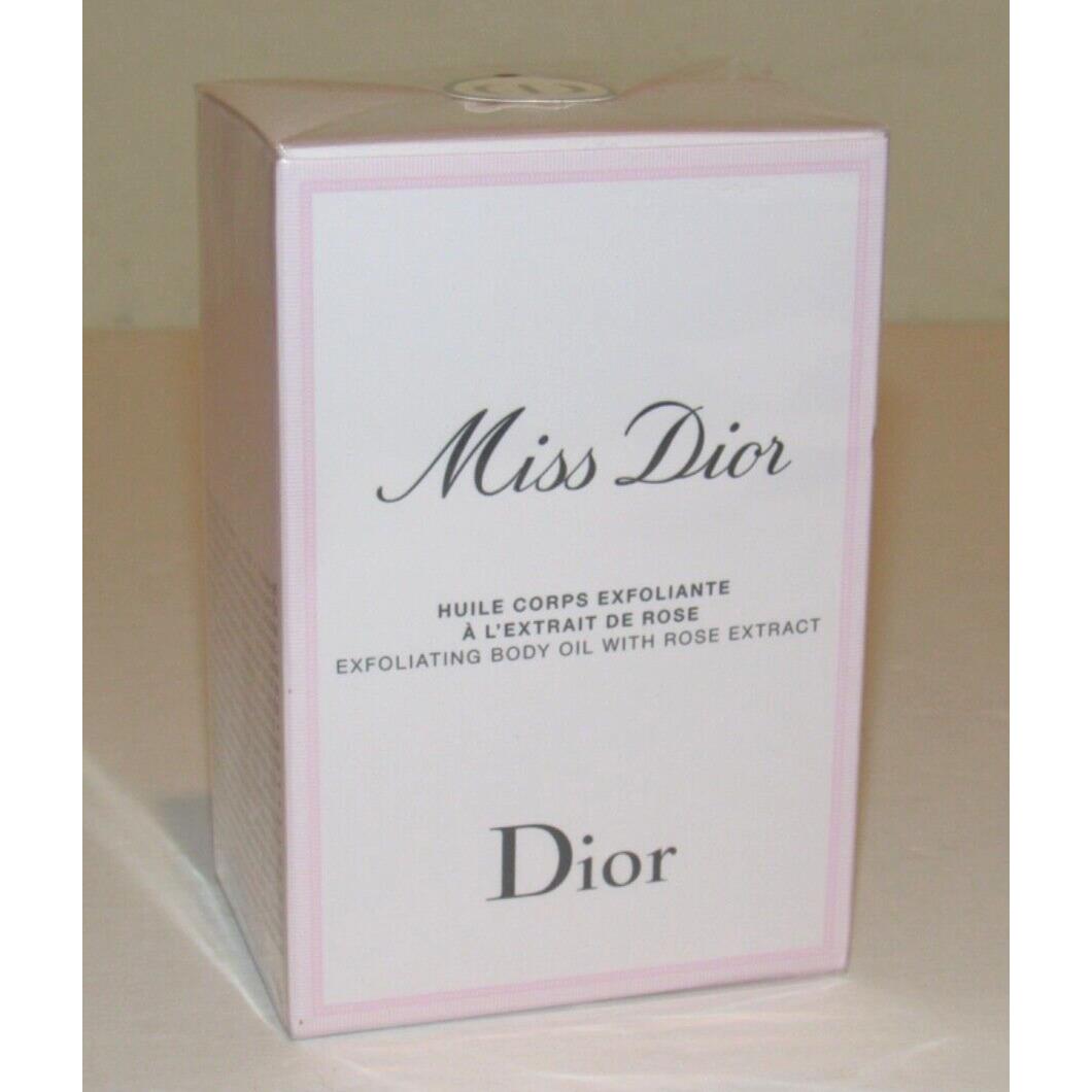 Miss Dior Exfoliating Body Oil with Rose Extract 5.9 Oz 175 mL Full Size