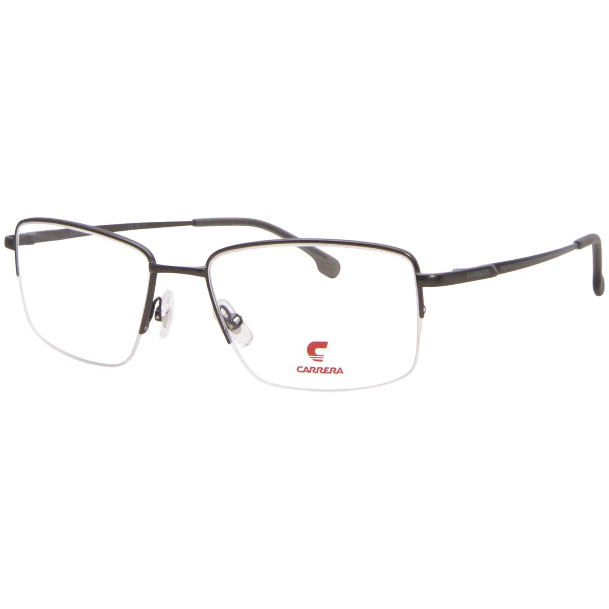 Carrera 8895 R80 Eyeglasses Men`s Matte Ruthenium Semi Rim Rectangle Shape 55mm