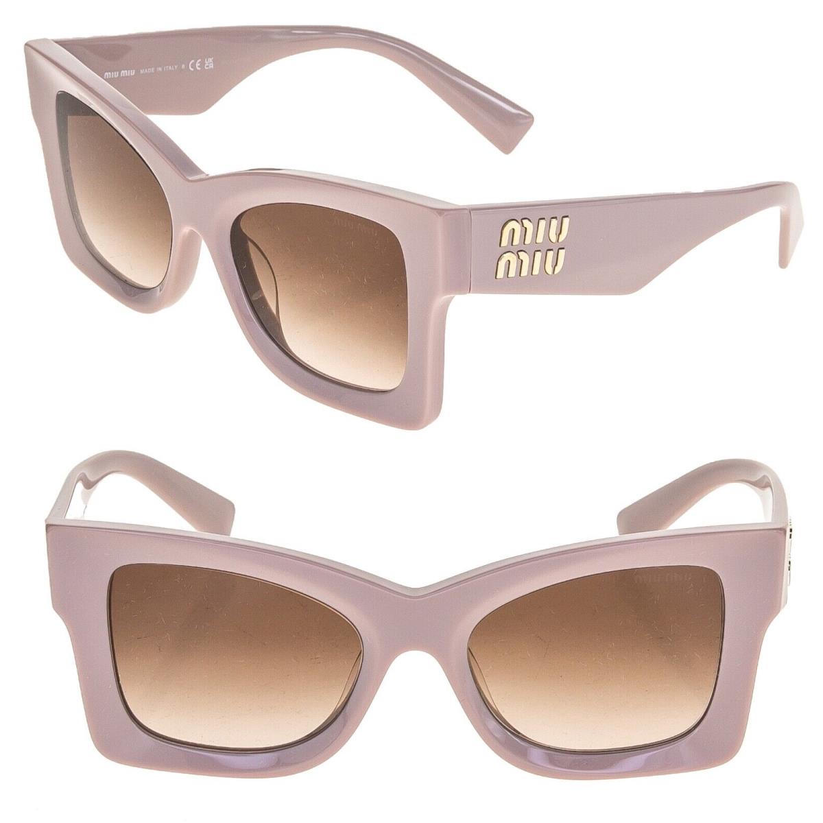 Miu Miu Logo MU08WS Mauve Pink Geometric Luxury Fashion Sunglasses 08W