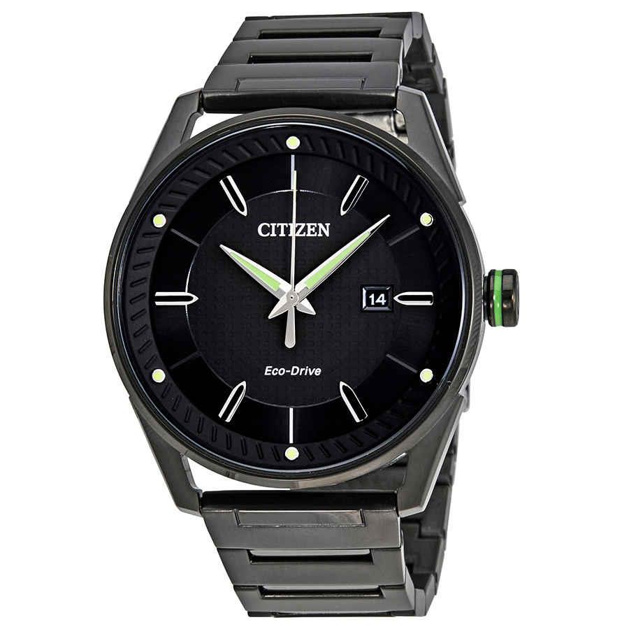 Citizen Drive Black Dial Men`s Stainless Steel Watch