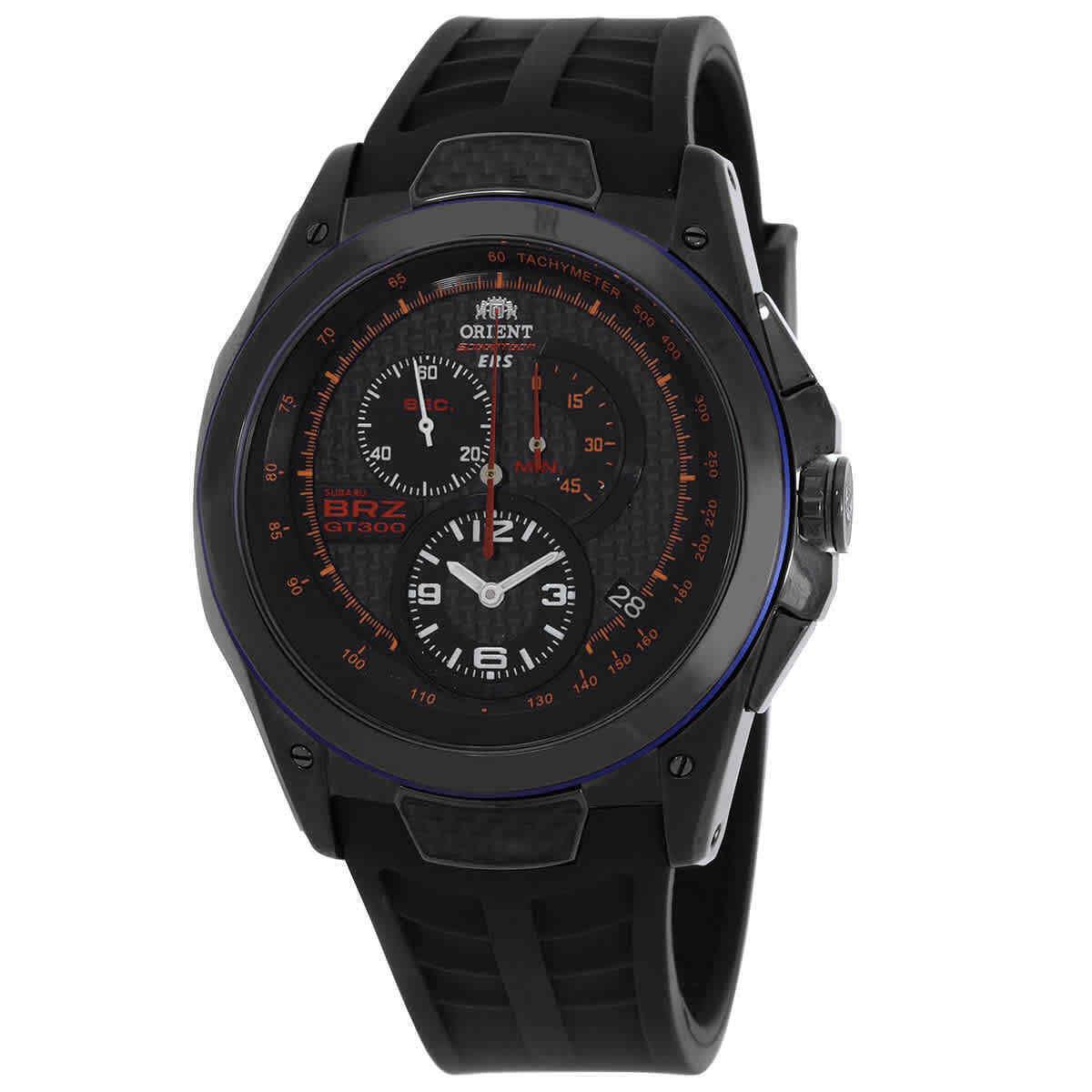 Orient Speedtech Ers Chronograph Quartz Black Dial Men`s Watch SKT00003B