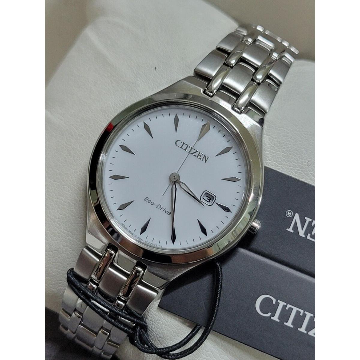 Citizen Eco-drive Women`s Corso Silver-tone Bracelet 32mm Watch EW2490-55A