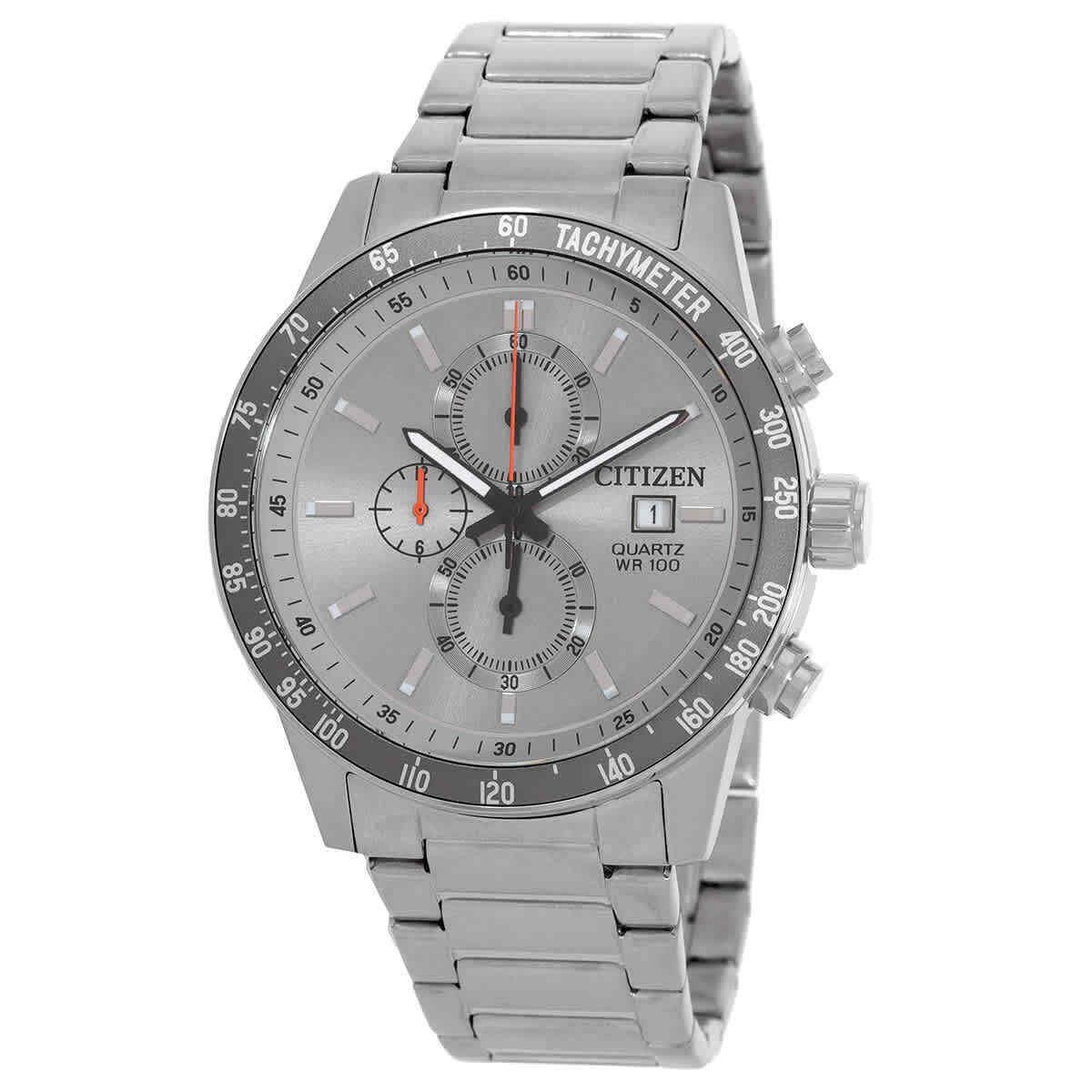 Citizen Chronograph Quartz Grey Dial Watch AN3688-58H