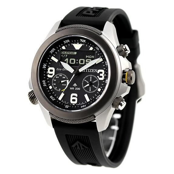 Citizen Promaster World Time Sapphire Black Dial Alarm Men`s Watch JV1007-07E