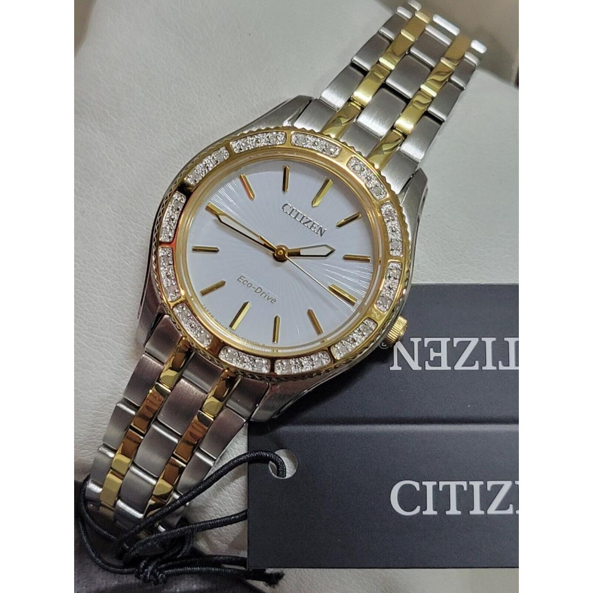 Nwtcitizen Women`s EM0244-55A Analog Display Quartz Two Tone Watch