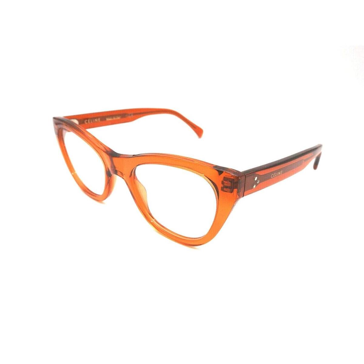 Celine CL50005I 042 Orange Transparent Eyeglasses 49mm 20 145