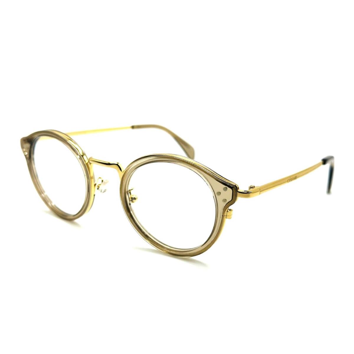 Celine CL50001U 048 Gold/transparent Brown Eyeglasses 46mm 22 140