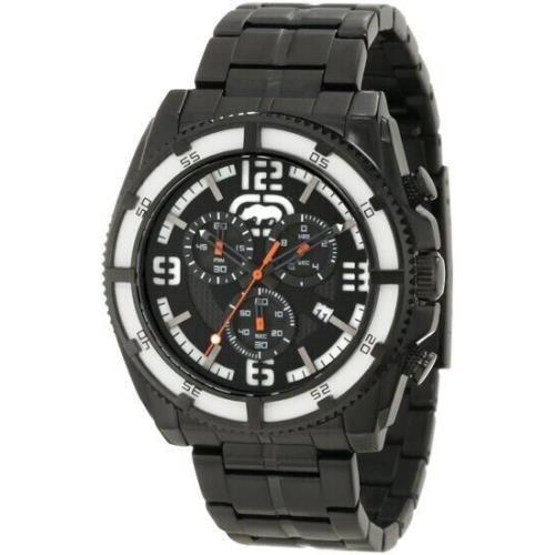 Rhino BY Marc Ecko Gunmetal Tone Three Eye Chronograph Sport Watch E8M001MV