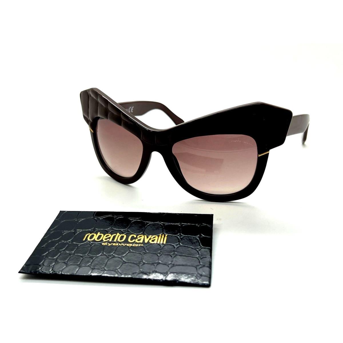 Roberto Cavalli Women`s Brown Wild Diva Cat Eye Special Edition Sunglasses