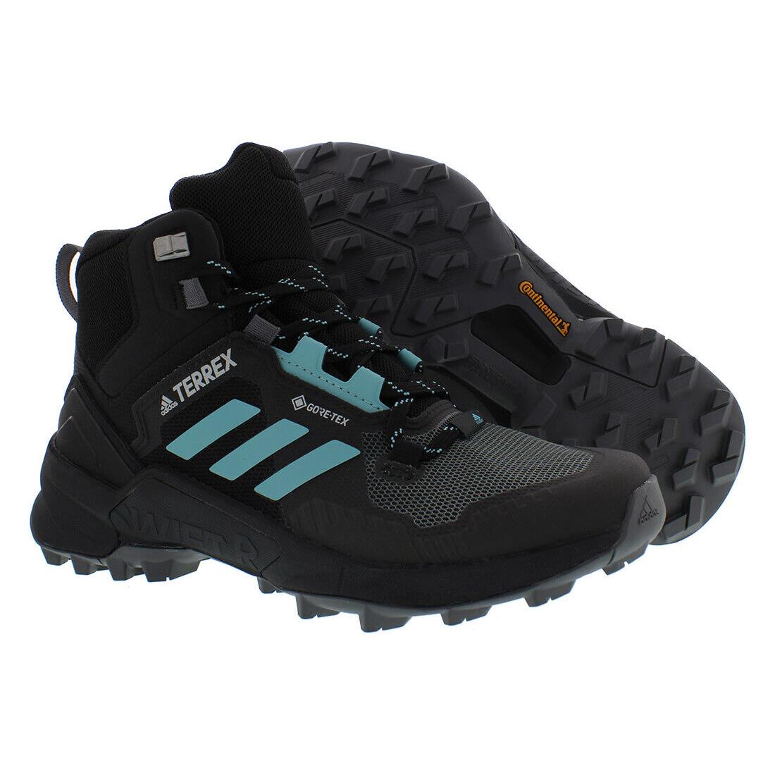 Adidas Terrex Swift R3 Mid Gtx Womens Shoes - Core Black/Mint Ton/Grey Five, Main: Black