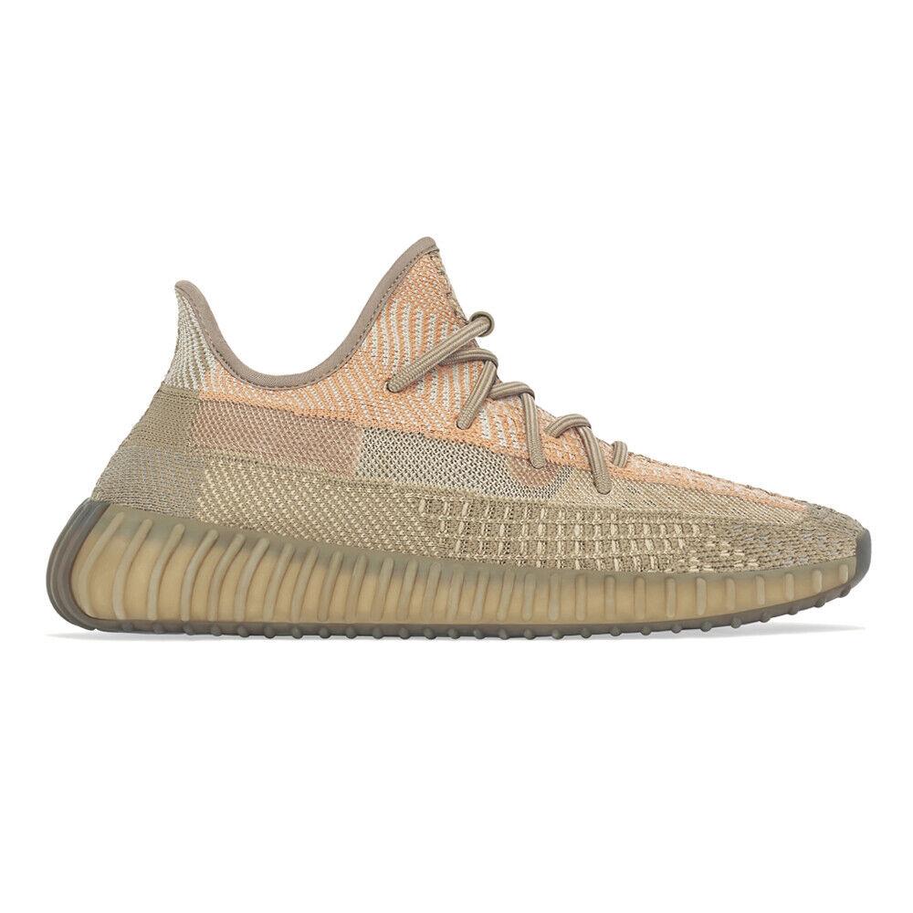 Adidas Yeezy Boost 350 V2 Lace Up Mens Brown Sneakers Casual Shoes FZ5240