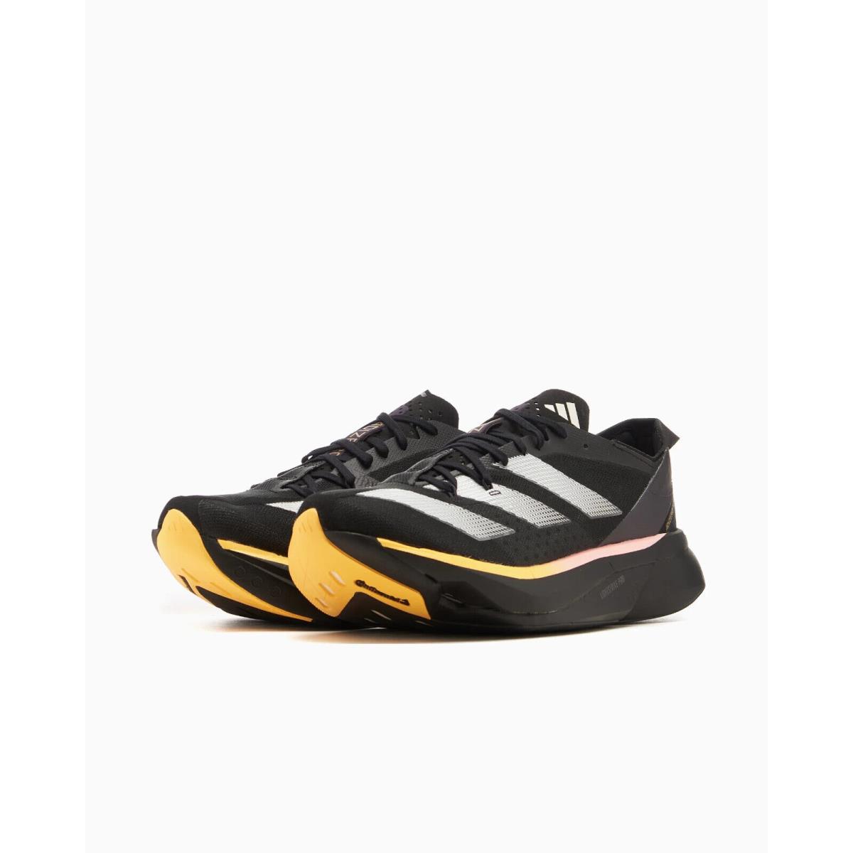 Adidas Adizero Adios Pro 3 Men`s Size 12 Black/metallic/spark IG6439 - Core Black / Zero Metalic / Spark, Manufacturer: Core Black / Zero Metalic / Spark