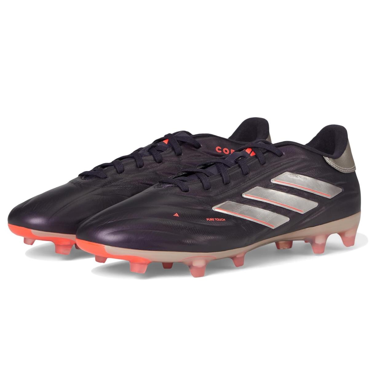 Unisex Shoes Adidas Copa Pure II Pro Football Boots Firm Ground - Aurora Black/Platin Metallic/Turbo